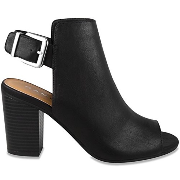 *SALE* Rampage Twixie Slingback Peep-Toe Boot - Picture 2 of 4